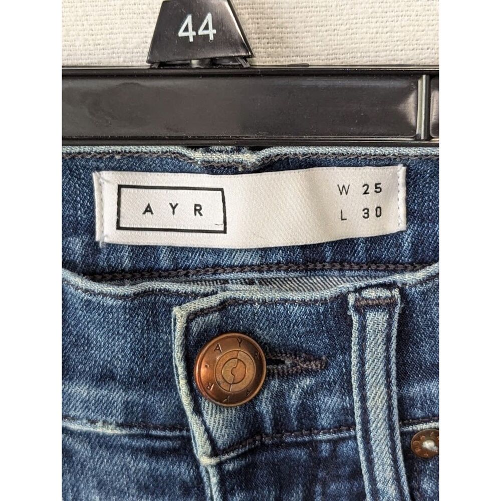 Women's AYR (All Year Round) The Chiller Skinny Blue Jeans Size 25W/30L - Picture 6 of 9
